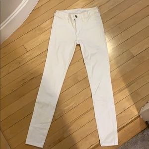American Eagle White Jeggings. size 4 regular.